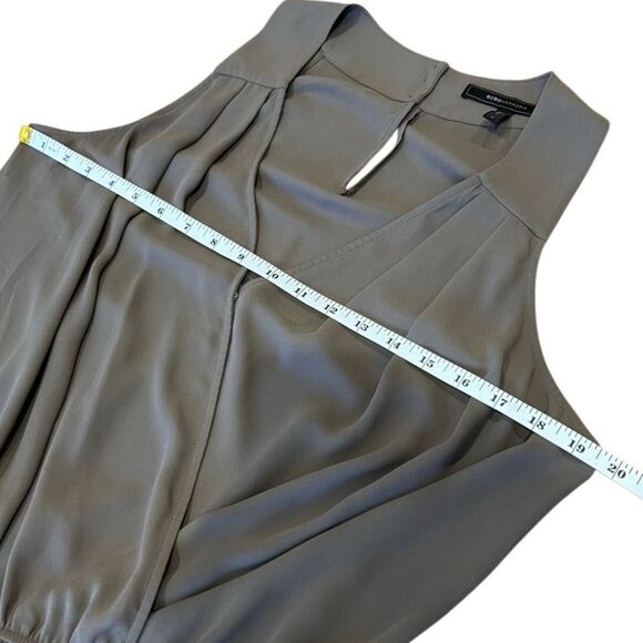 BCBGMAXAZRIA Thalia Romper Spanish Moss (Green) Size Medium - Picture 9 of 16